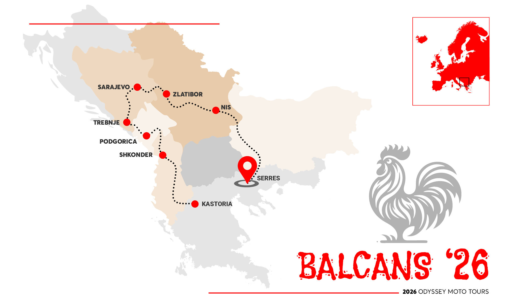 Ταξίδι με μοτοσυκλέτα από την Ελλάδα στα Βαλκάνια